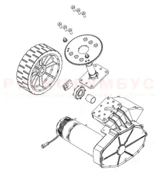 Мотор-колесо хода Lavor Comfort S-R 90-0