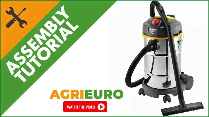 Lavor WT 30 X - Stainless Steel Wet and Dry Vacuum Cleaner - 800W - 230V - Assembly tutorial