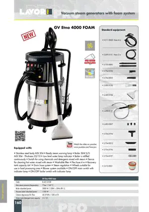Lavor GV ETNA 4.1 FOAM парогенератор + пеногенератор для клининга-0